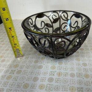 Elegant Black Glass Bowl
